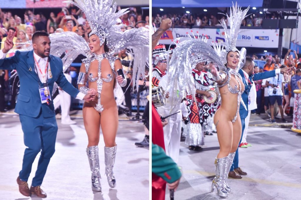 Paolla Oliveira brilhou no desfile da Grande Rio