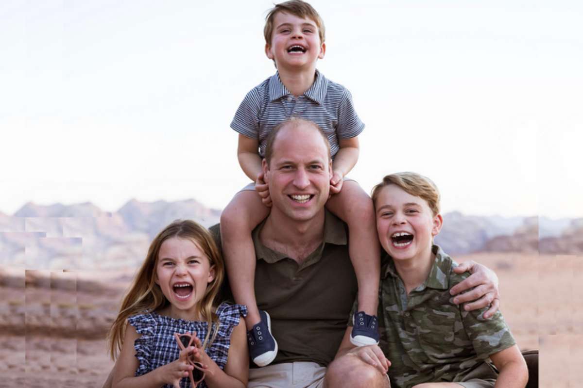 Príncipe William com os filhos