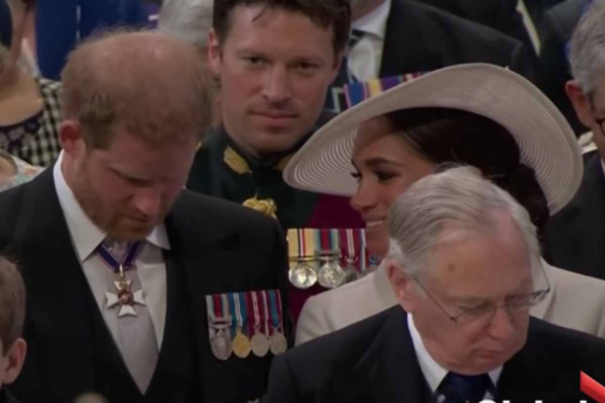 Príncipe Harry e Meghan Markle na Missa de Ação de Graças da Rainha Elizabeth