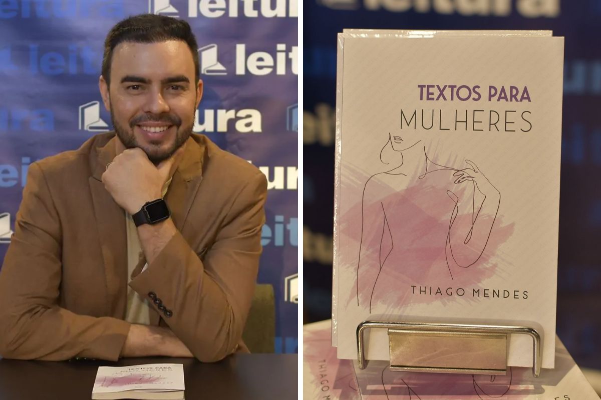 Jornalista Thiago Mendes e seu livro