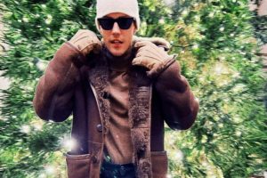 Justin Bieber com frio