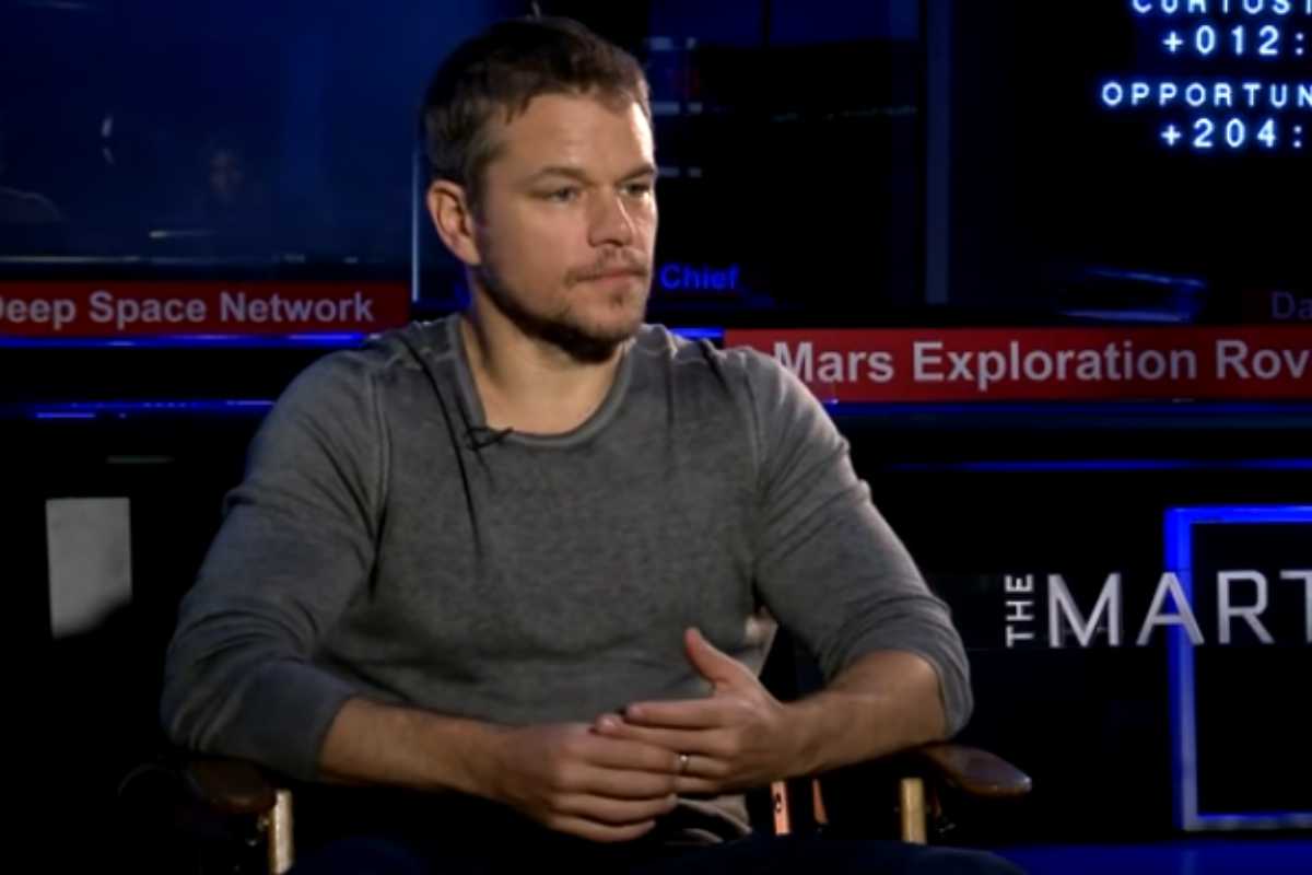 Matt Damon em entrevista na TV