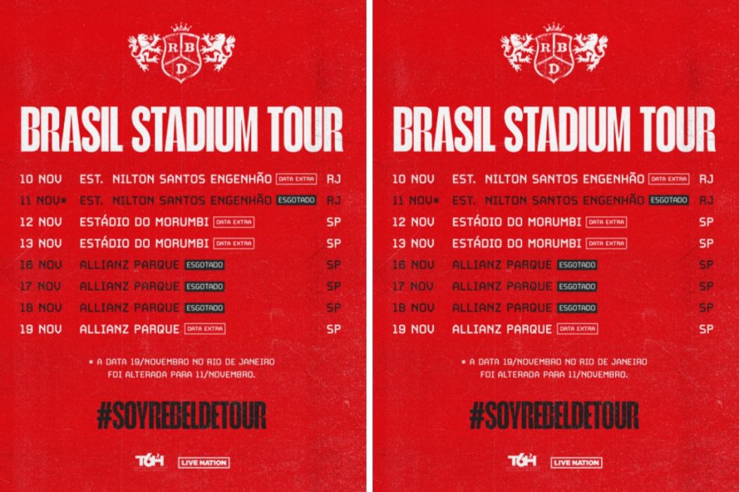 RBD anuncia novas datas de shows no Brasil. Saiba tudo!