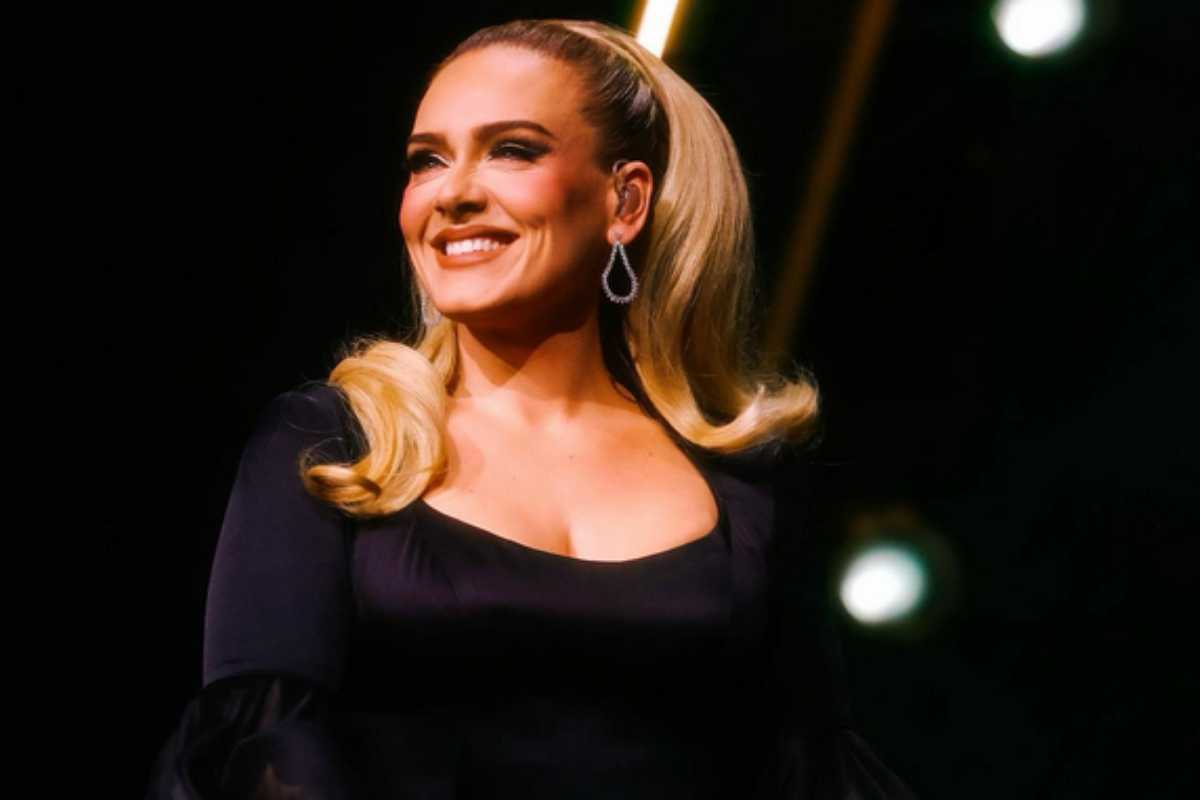 Adele no palco de Las Vegas