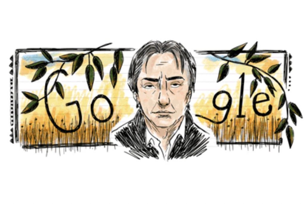 Homenagem do Google a Alan Rickmann