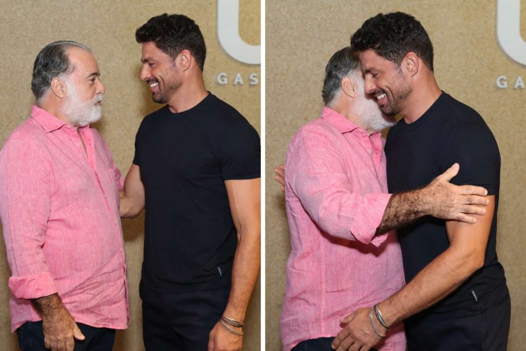 Tony Ramos e Cauã Reymond são pai e filho na história.