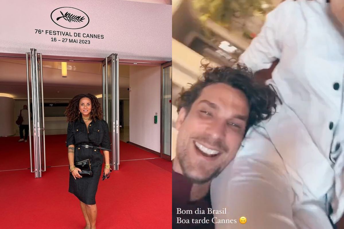 Domitila Barros em Cannes e post de deboche de Igor Rickli e Aline Wirley