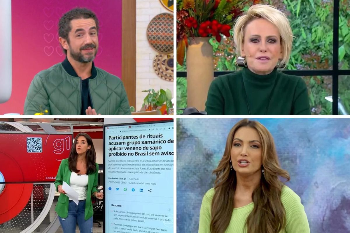 apresentadores de verde esmeralda na tv globo
