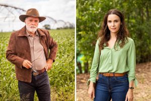 Antônio (Tony Ramos) e Lucinda (Débora Falabella) em Terra e Paixão