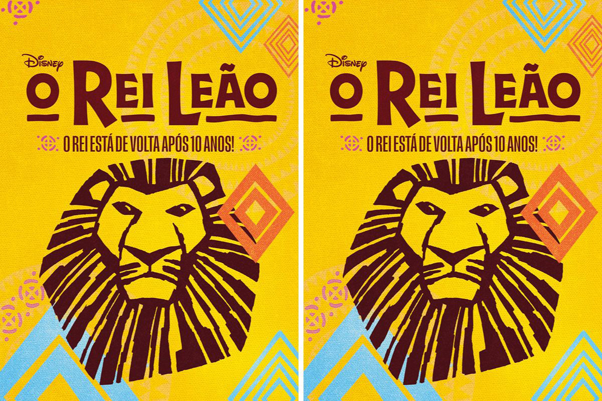 Cartaz do musical O Rei Leão