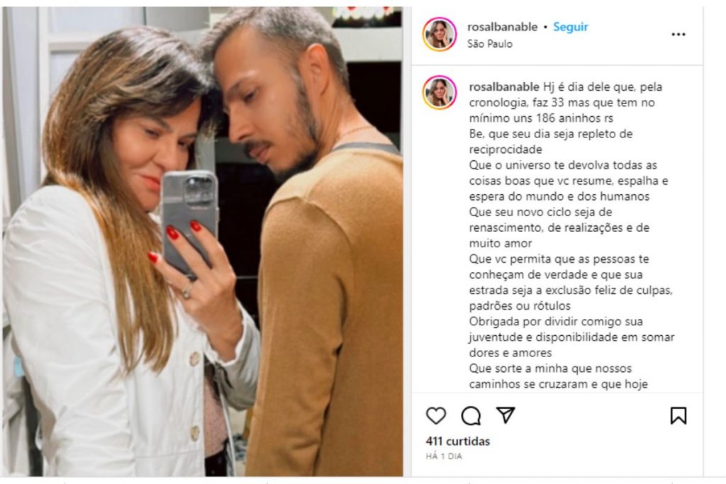 Mãe de Isis Valverde rebate críticas por namorar homem 24 anos mais jovem