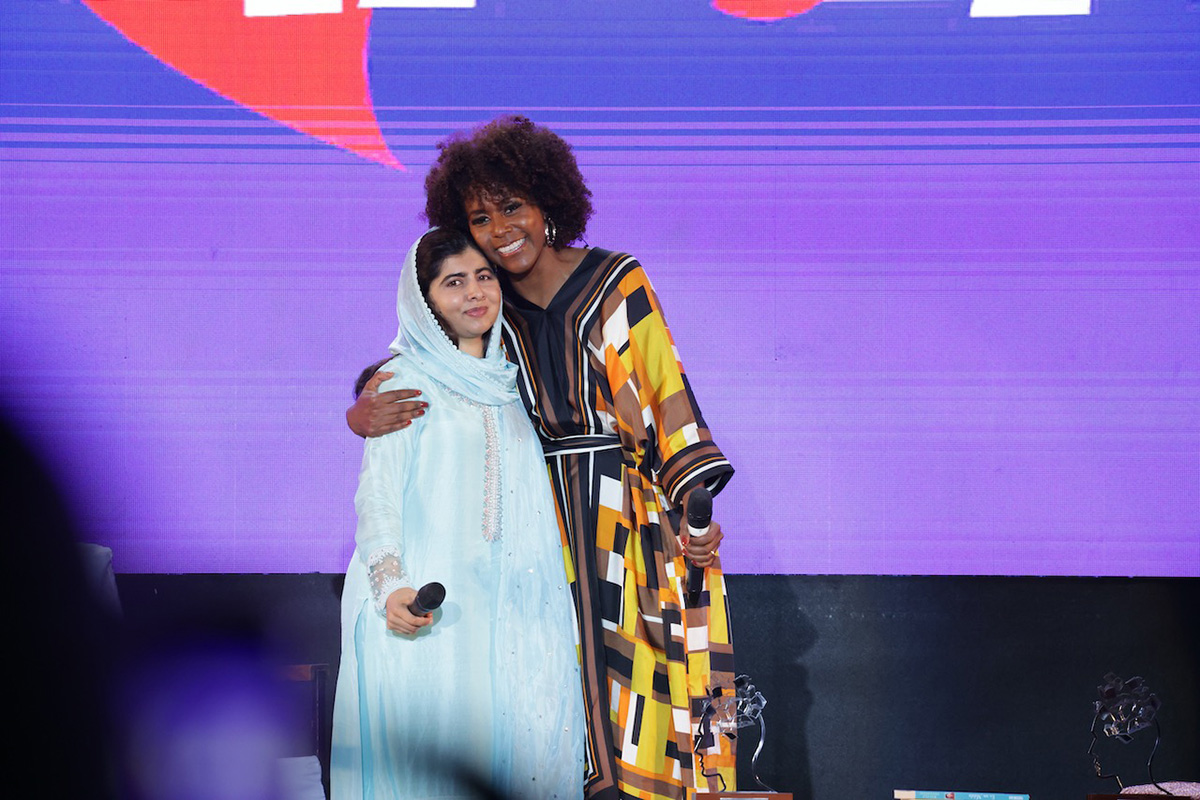 Maju Coutinho e Malala Yousafzai
