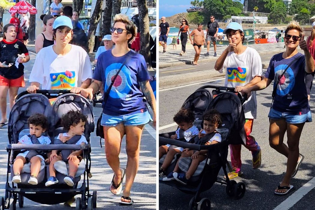 Filhas De Nanda Costa E Lan Lanh D O Show De Fofura Em Passeio No Rio