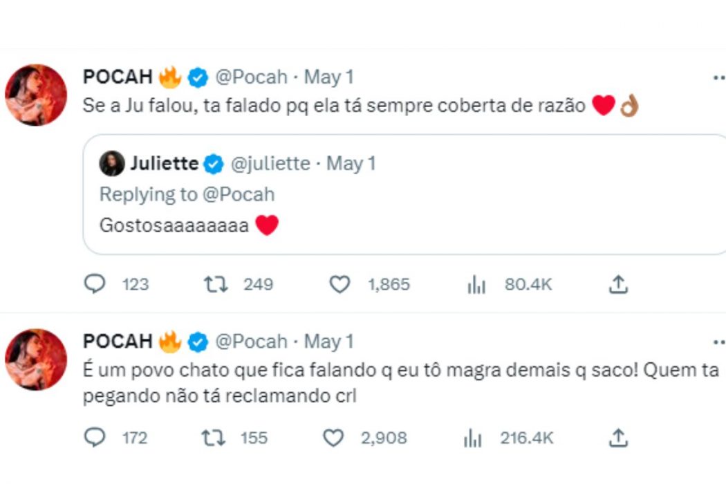 Pocah Atacada E Recebe Ajuda De Juliette Povo Chato Ofuxico