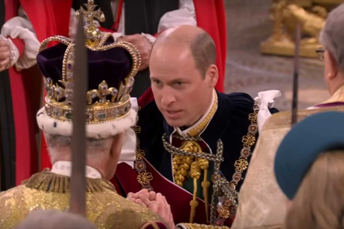 Rei Charles e o filho herdeiro, Príncipe William
