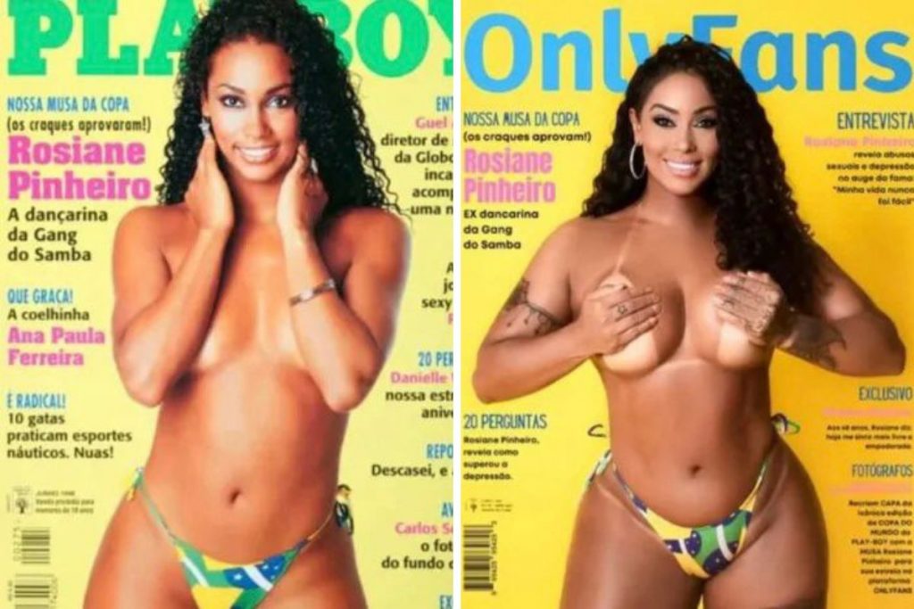 Rosiane Pinheiro capa da Playboy e OnlyFans