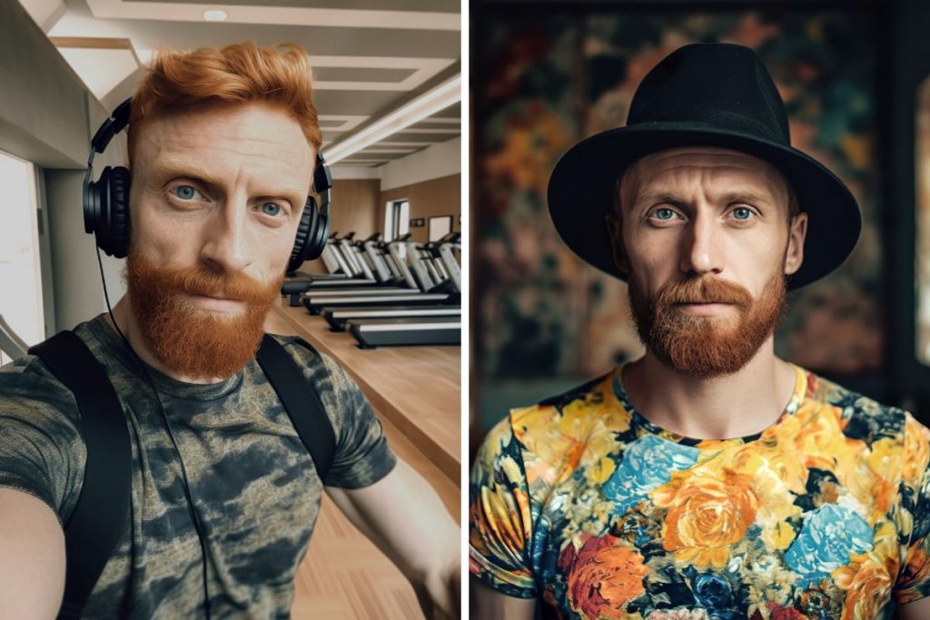 Personagem de Vincent Van Goh criado com inteligência artificial