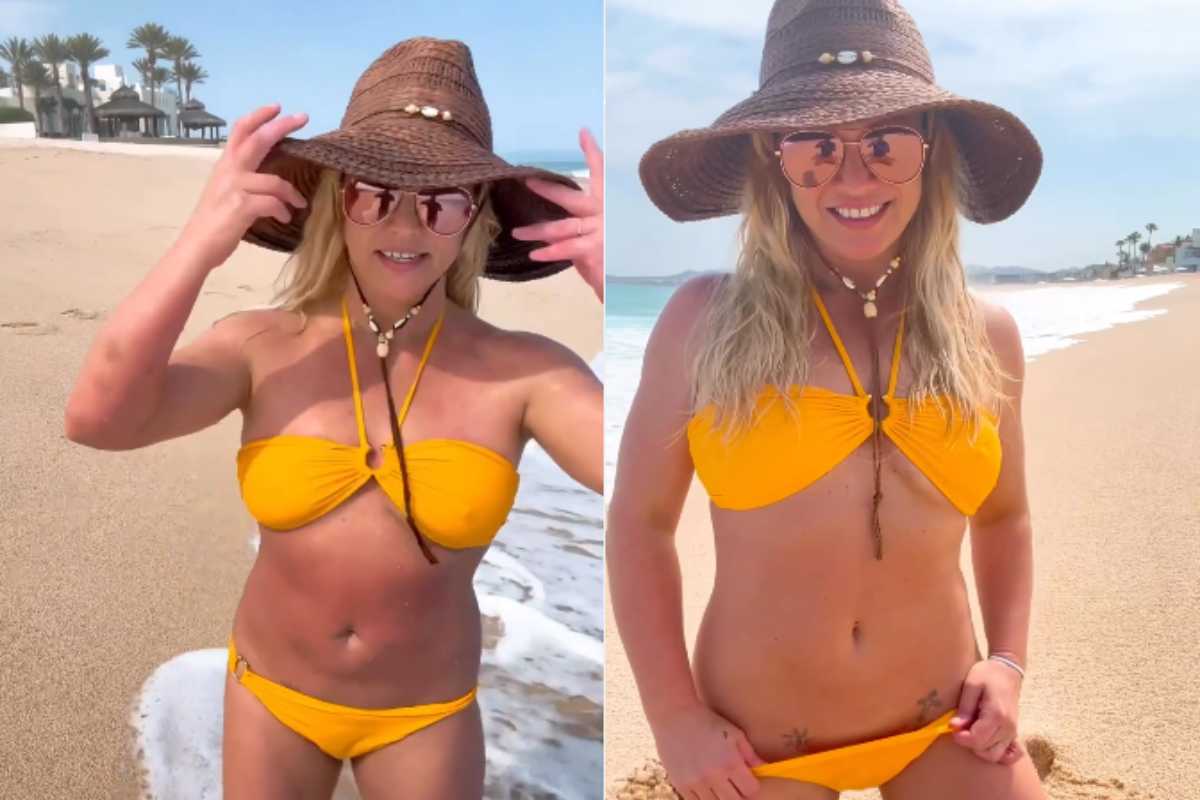 Britney Spears em praia do México