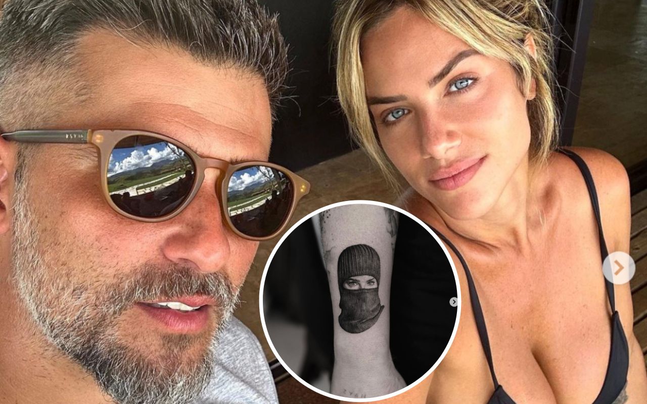 Bruno Gagliasso declara amor a Giovanna Ewbank em nova tatuagem.