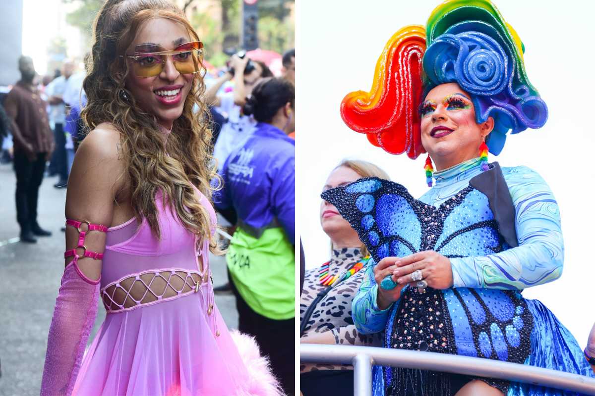 Erika Hilton e Tchaka na abertura da 27ª Parada LGBT+