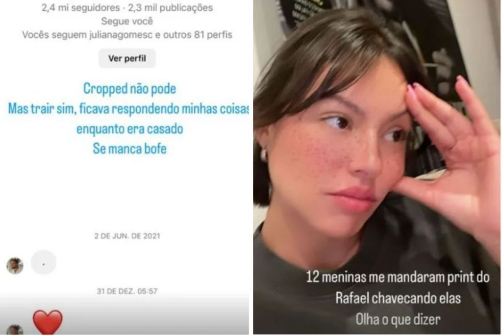 Influencer expõe Rafael Cardoso