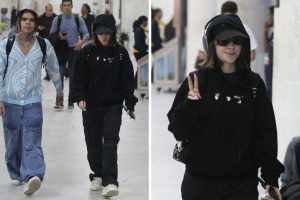 Jade Picon no aeroporto Santos Dumont