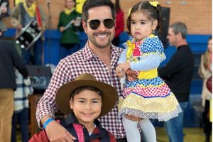 Kaka Diniz e os filhos