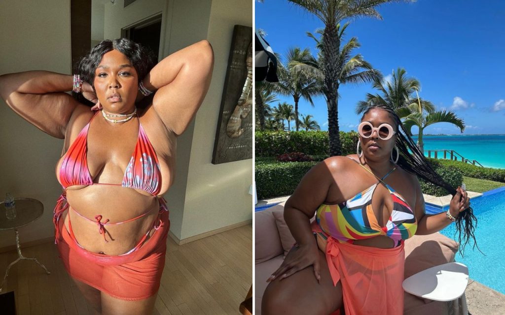 Lizzo mostrando o seu bumbum