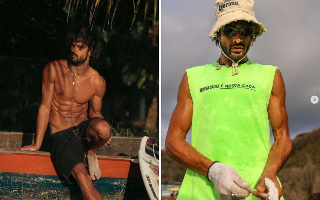 Marlon Teixeira é modelo e já namorou famosas como Bruna Marquezine e Debora Nascimento