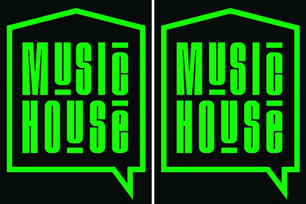 Logo da casa Music House, na Vila Madalena