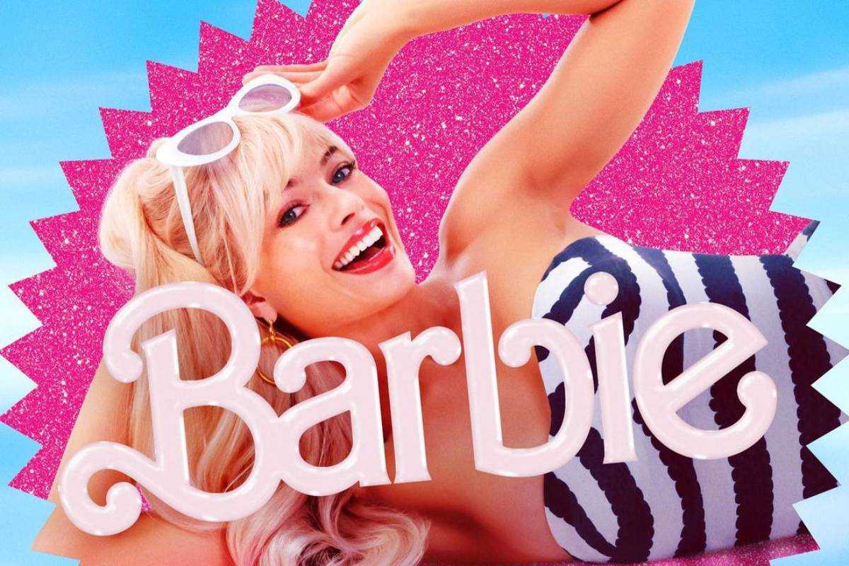 barbie (margot robbie) em cartaz de divulgação do filme