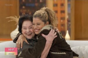 Isadora Cruz e a avó Lourdes