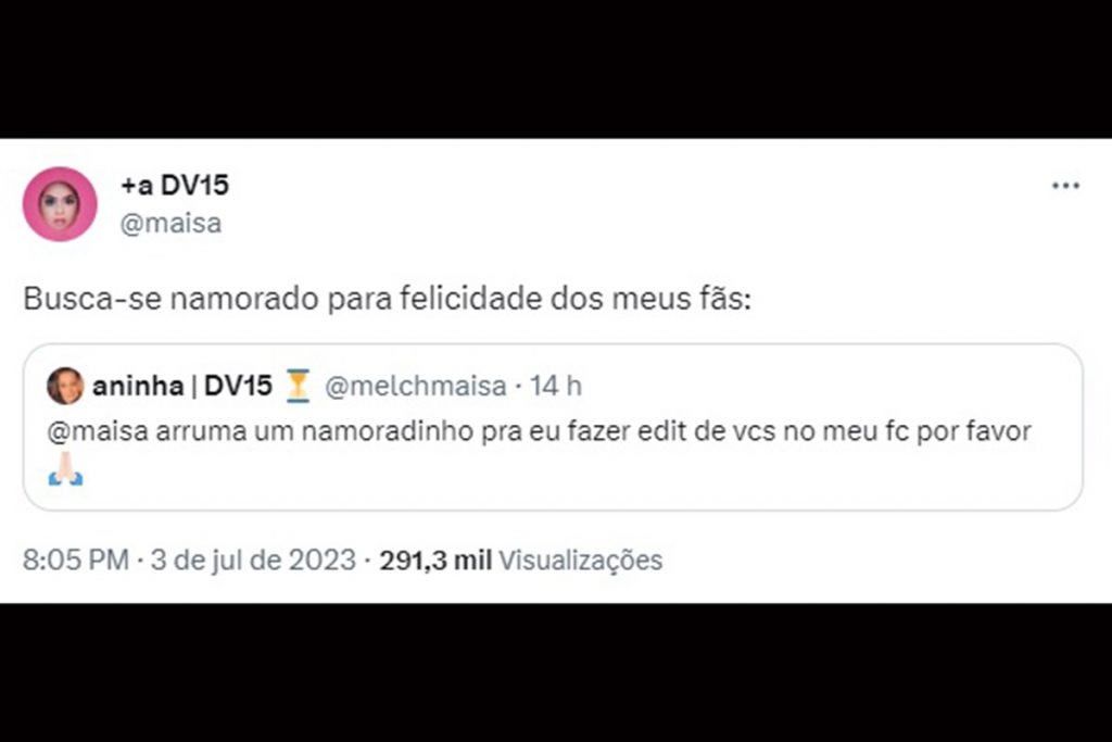 Maisa revelou que está em busca de um namorado