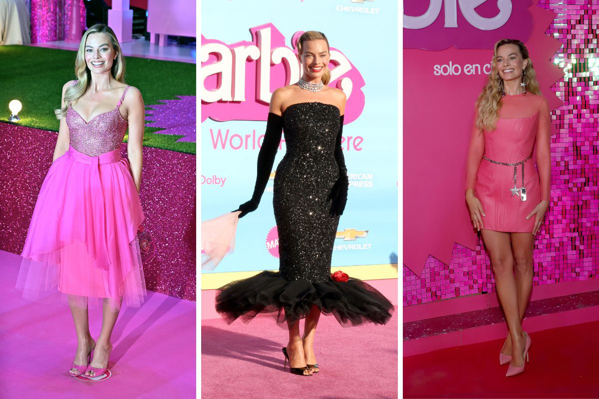 Margot Robbie arrasa em looks inspirados na Barbie