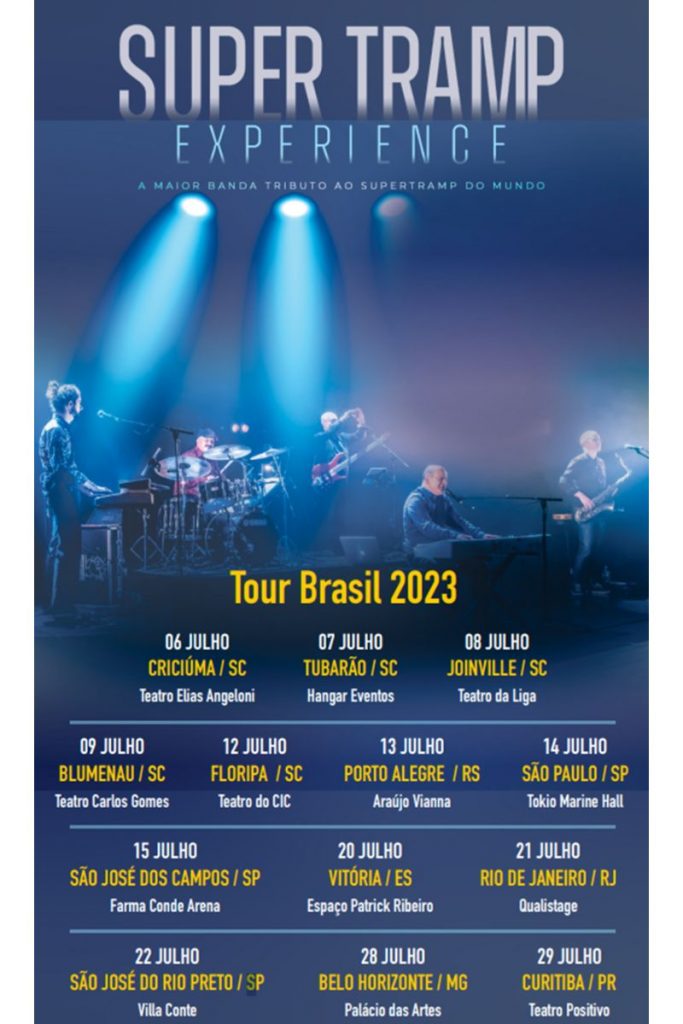 Tabela de shows do Supertramp Experience