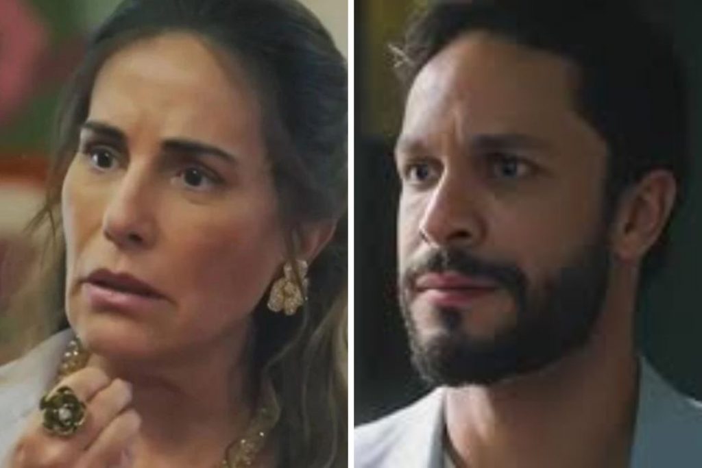 Irene (Gloria Pires) e Luigi (Rainer Cadete) em Terra e Paixão