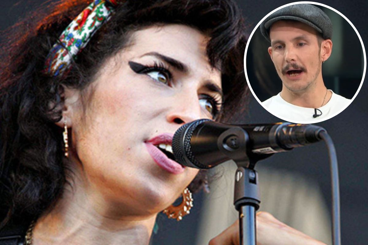 Fotomontagem Amy Winehouse e ex-marido, Blake Fielder-Civil, em fotomontagem