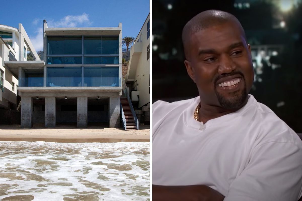 Kanye West e mansão em Malibu