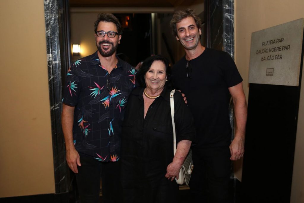 Claudio Lins, Flávio Tolezani e Dona Déa Lucia 