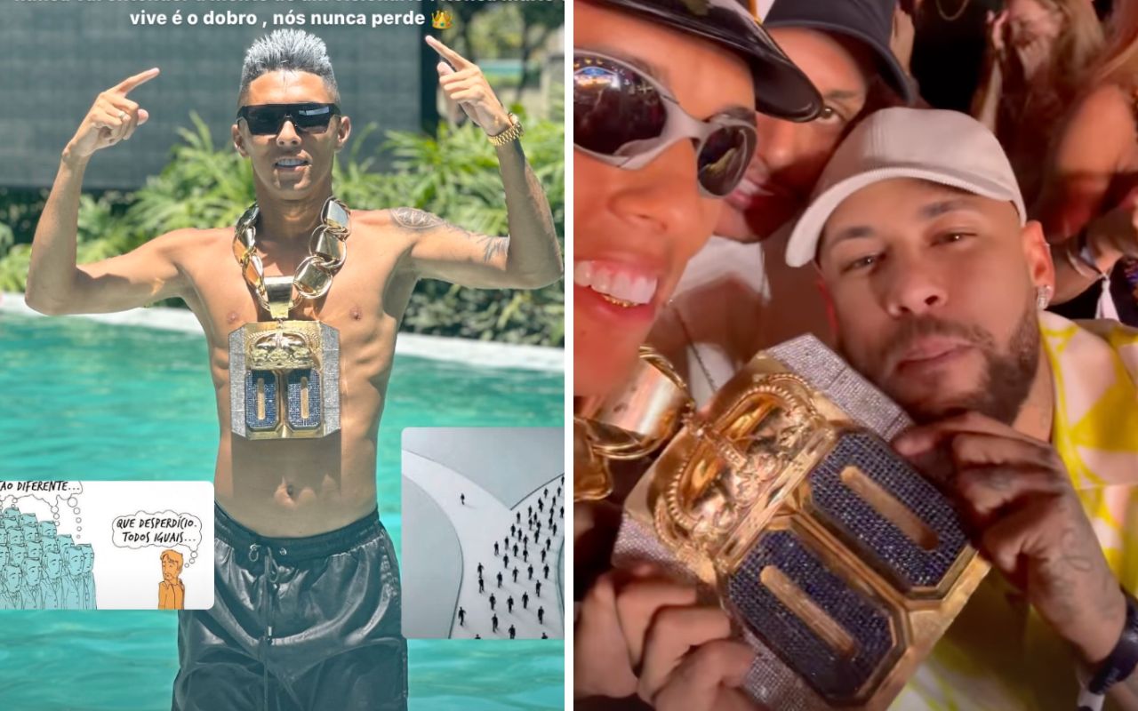 R$ 2 milhões é o valor do colar que Neymar ganhou de influenciador investigado por lavagem de dinheiro