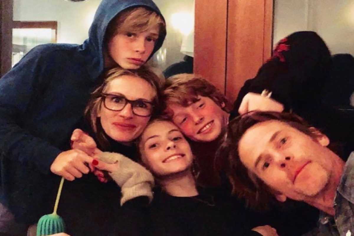 Julia Roberts e sua linda família