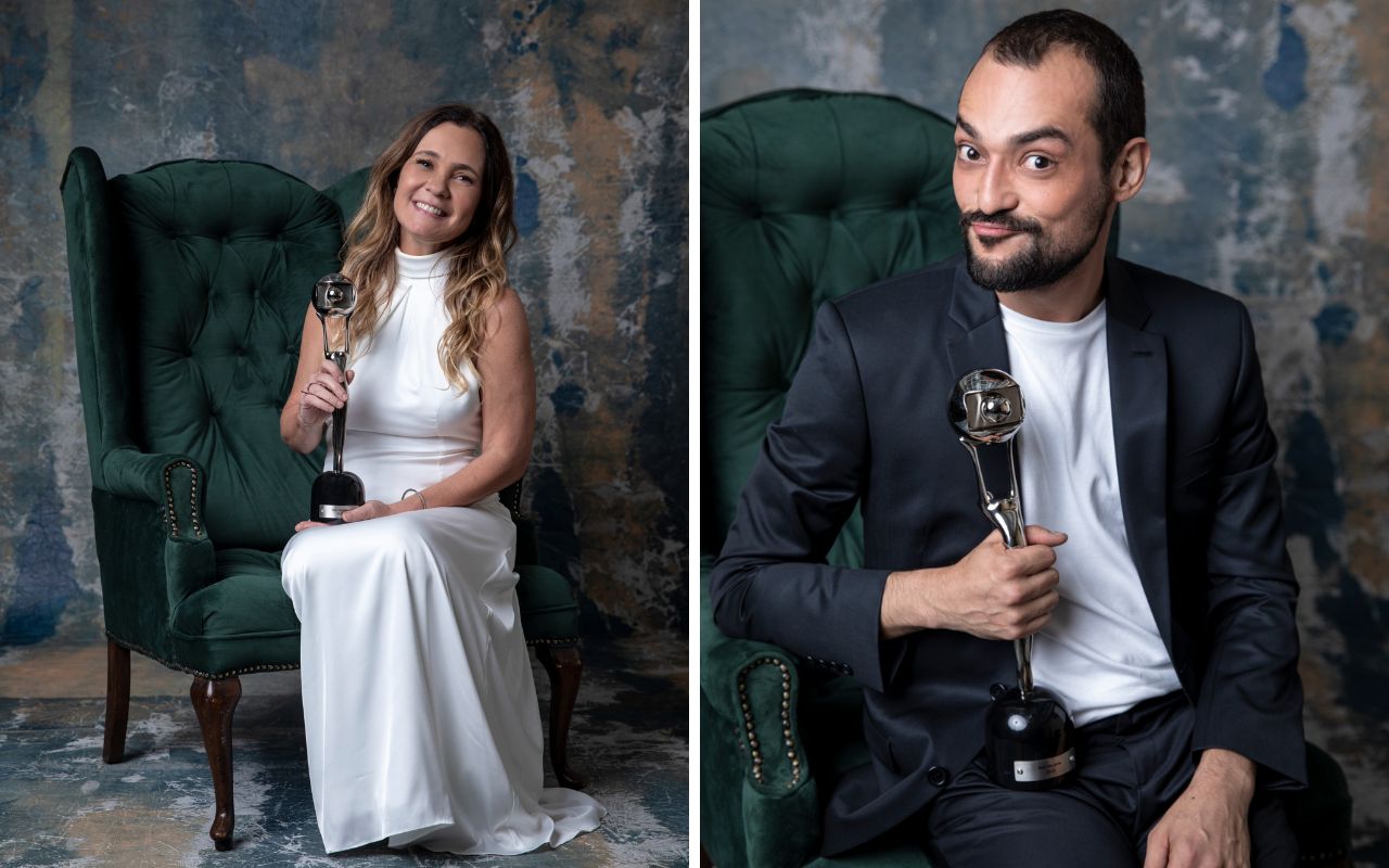 Melhores do Ano: Adriana Esteves e Eduardo Sterblitch como melhor atriz e melhor ator de série.