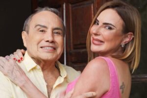 stenio Garcia posando com marilene saade