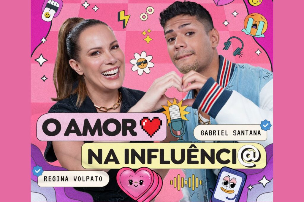 Regina Volpato e Gabriel Santana no "Amor na Influência"