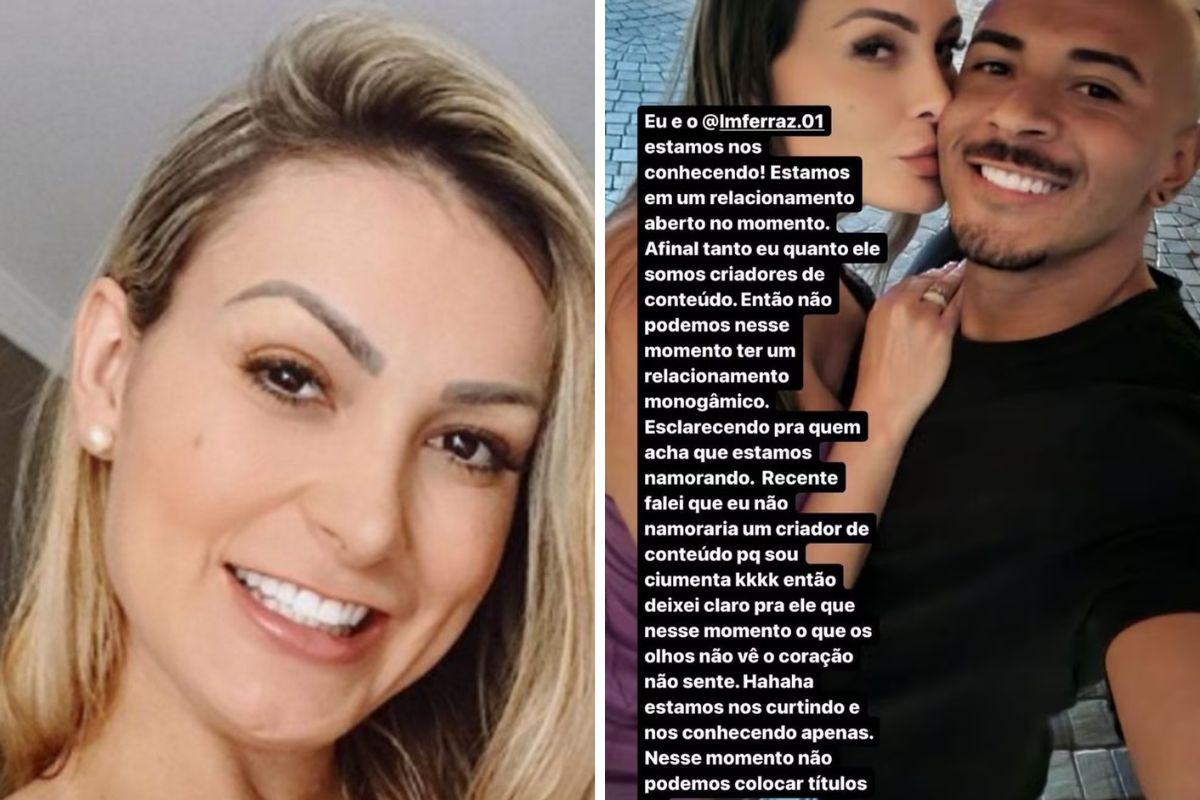 Andressa Urach lista regras do namoro com ator pornô OFuxico