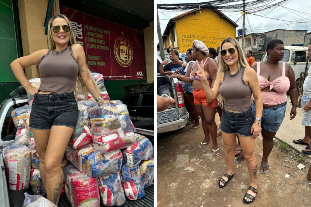 Deolane Bezerra faz doações para vítimas das chuvas no Rio de Janeiro