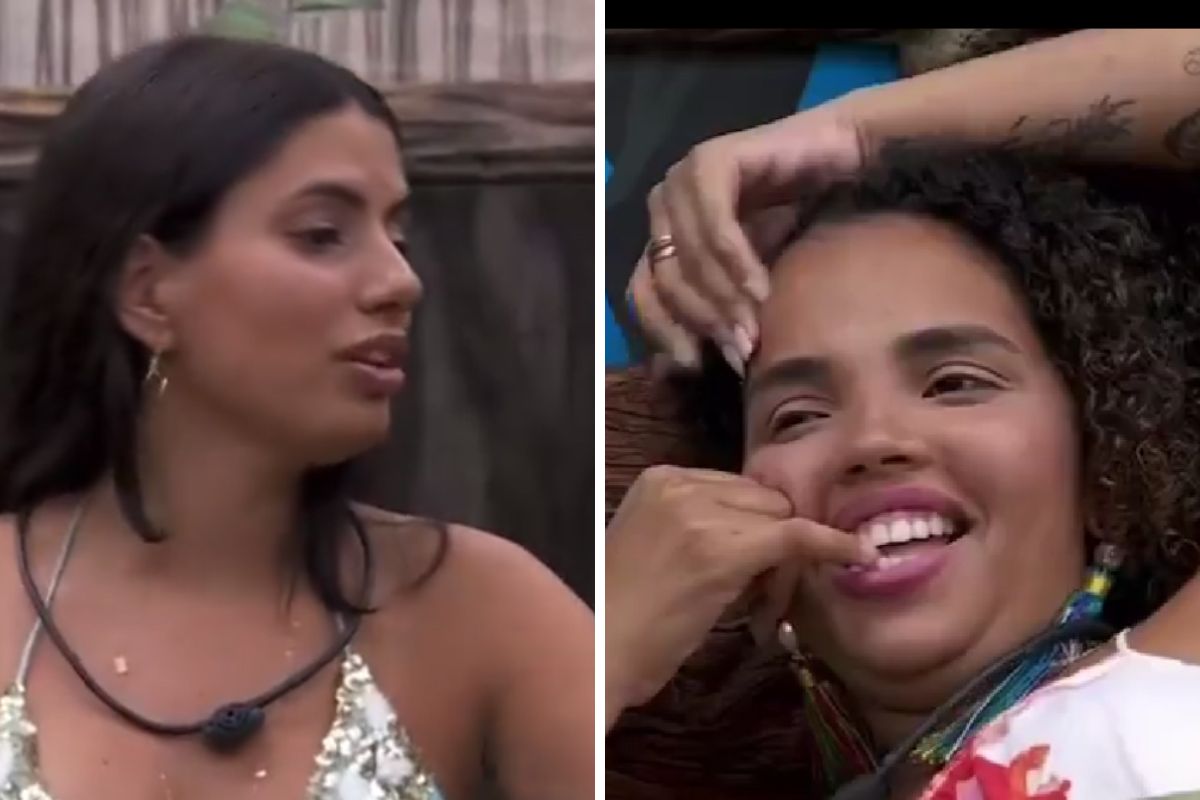 Fernanda e Pitel debocham de Vanessa Lopes (Reprodução/Globo)
