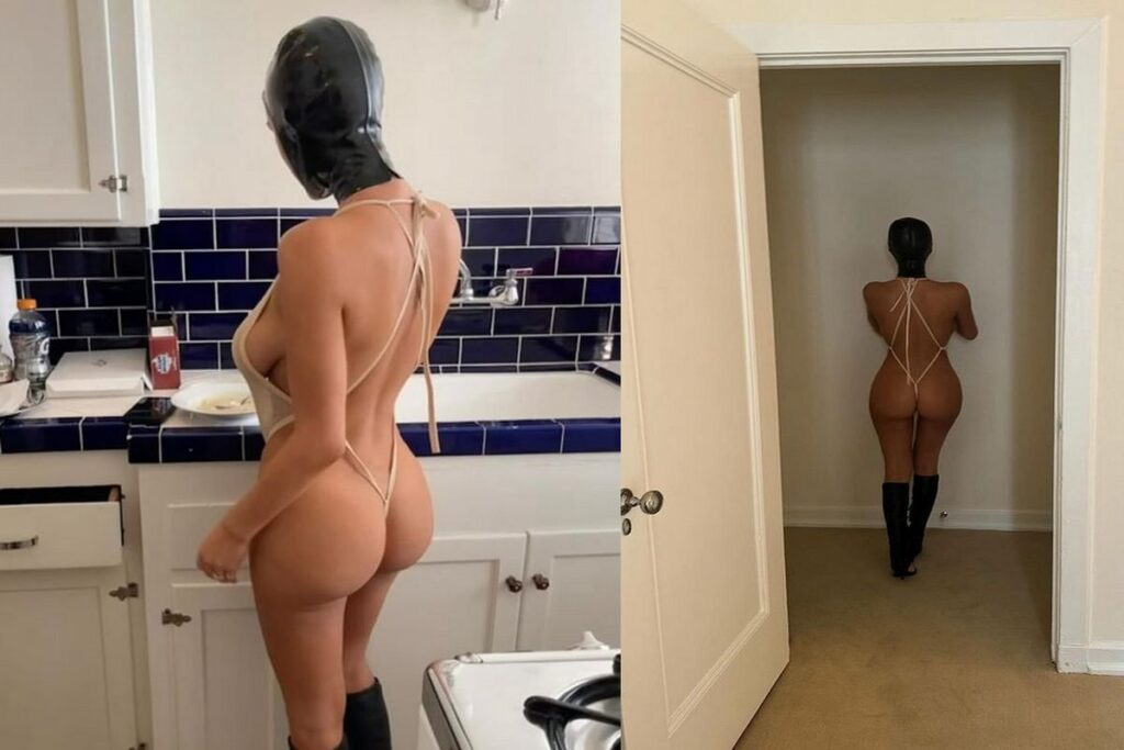 Bianca Censori posa seminua no Instagram de Kanye West
