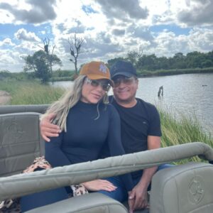 Leonardo e Poliana Rocha na África do Sul