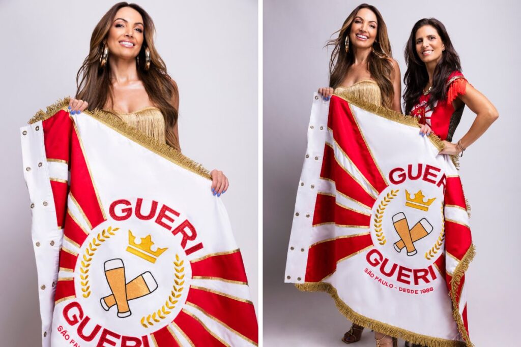 Fernanda Suplicy com a bandeira da Gueri-Gueri (Haroldo Pereira Jr)